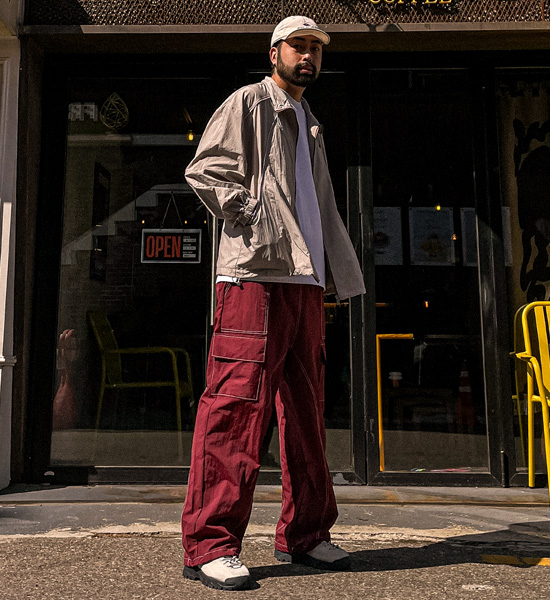 (XL-6XL)<BR>카소타 半宽配合 货物松紧带裤