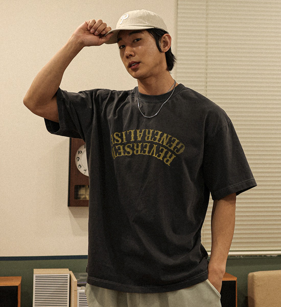 (XL-4XL)<BR>로모틴 颜料 短袖T恤