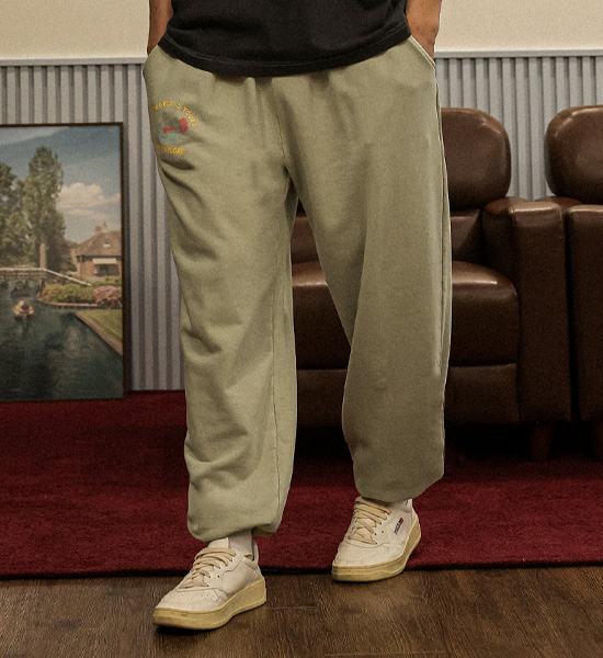 (XL-4XL)<BR>루킨스 颜料 绑带慢跑裤