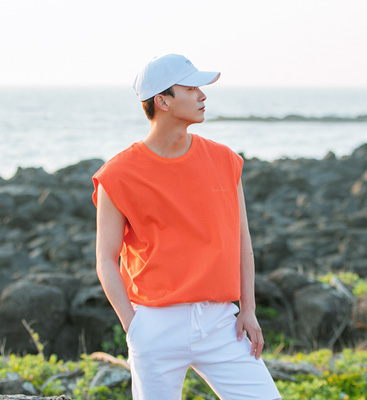 (L-5XL)<br>라이츠 favorite 后开叉背心