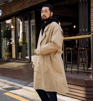 (L-5XL)<br>리더스 Trench风衣