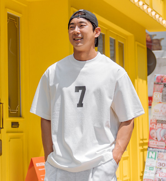 (L-3XL)<br>럭카운 7번 短袖T恤 6092