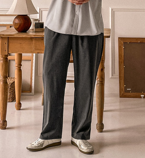 (L-5XL)<BR>미도릭 标准配合 松紧带宽松裤 67