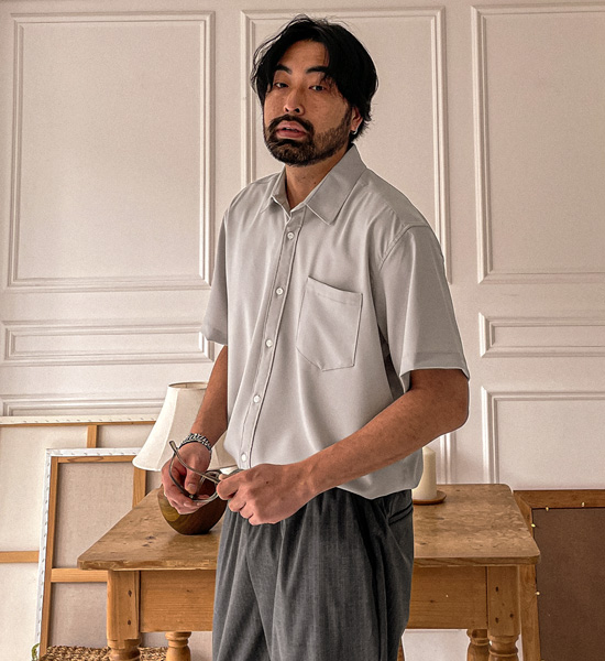 (L-5XL)<br>캐플란 冷却系统 氨纶短袖衬衫