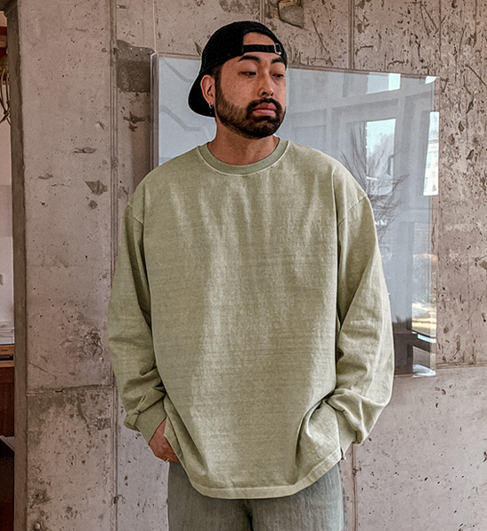 (XL-4XL)<BR>나프니 颜料 长袖t恤