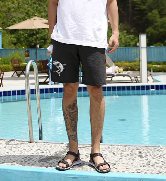 (M~5XL)<BR>멜란지샤크 唤醒裤