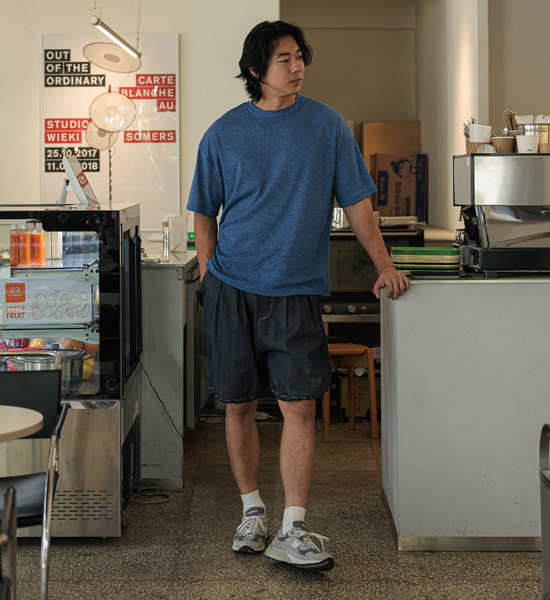 (L-5XL)<BR>타즈하 린넨반팔티