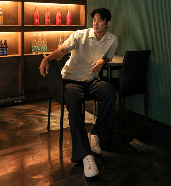(M-3XL)<br>소마라디 半宽配合 松紧带裤 H0029