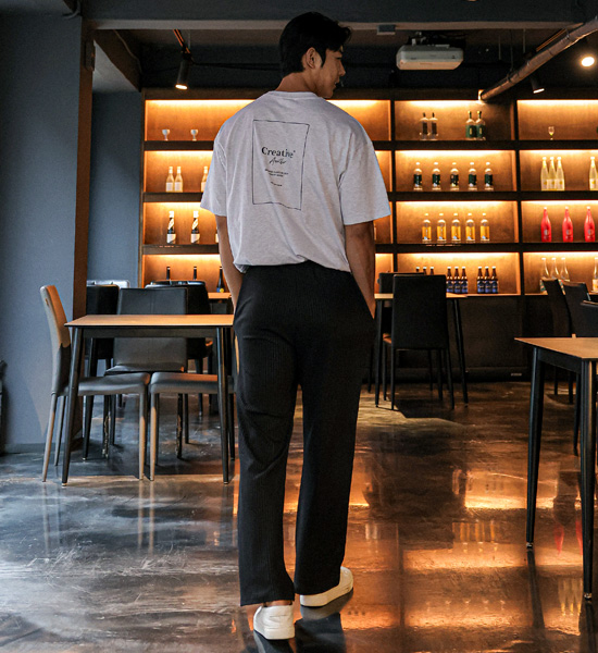 (M-3XL)<br>소마라디 半宽配合 松紧带裤 H0029