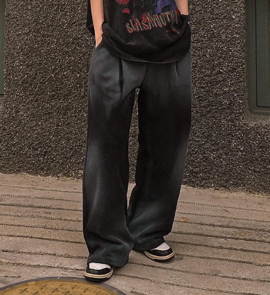 (L-4XL)<br>티프란 半宽配合 松紧带裤