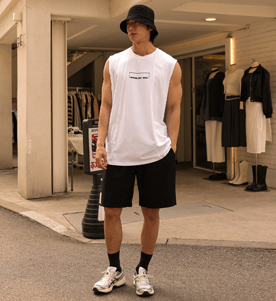 (L-5XL)<br>디트로니 模态无袖 T020<br><font color="#072c81"><B>[ W.DNA ]</B></font>