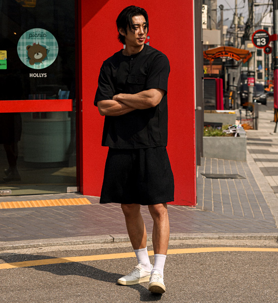 (XL-6XL)<br>크라스카 松紧带短裤 P005