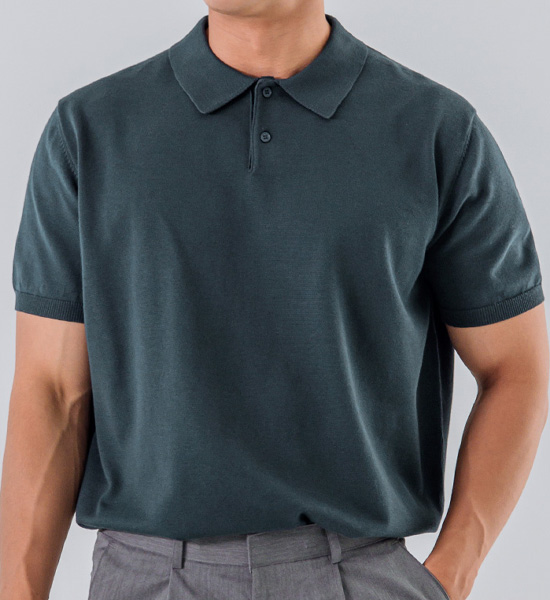 (L~5XL)<br>쿠카디 短袖领针织品