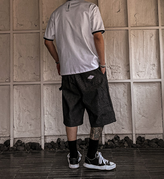 (L-5XL)<BR>푸기카 百慕大 牛仔束腰短裤