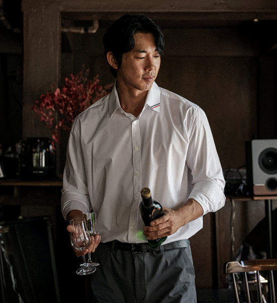 (M~5XL)<br>위트니스 삼선포인트 衬衫