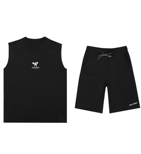 (L-6XL)<BR>리비에라 아이스 背心+隔离乳/打底乳 아이스 运动服 短裤<br><font color="#072c81"><B>[ W.DNA ]</B></font>