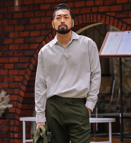 (L-5XL)<br>그라임스 衬衫