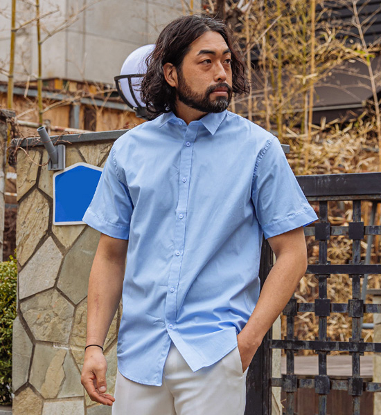 (M~5XL)<br>안드로 短袖衬衫
