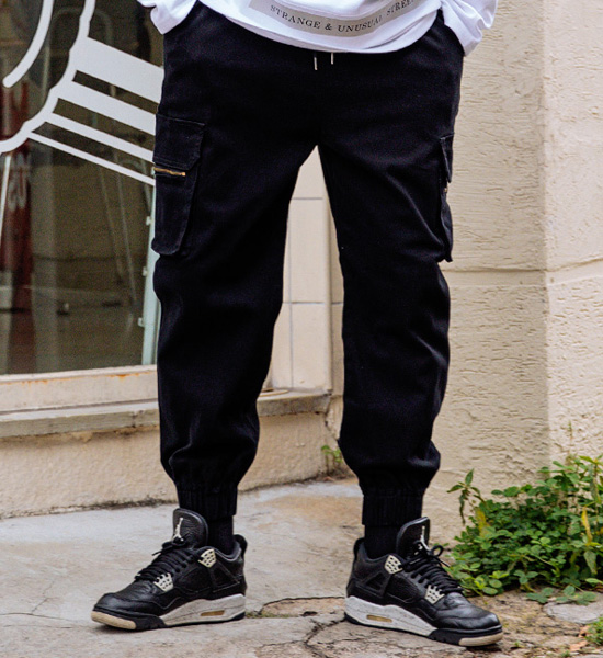 (S-5XL)<BR>벨지스 束腿松紧带裤