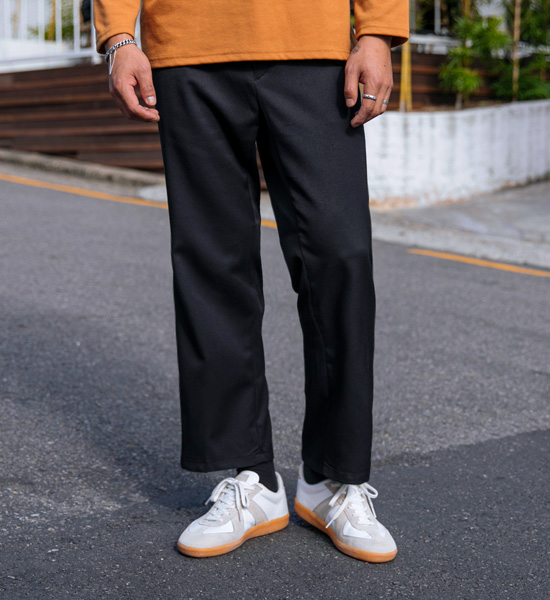 (M~4XL)<BR>래펀 后松紧带 와이드슬랙스37