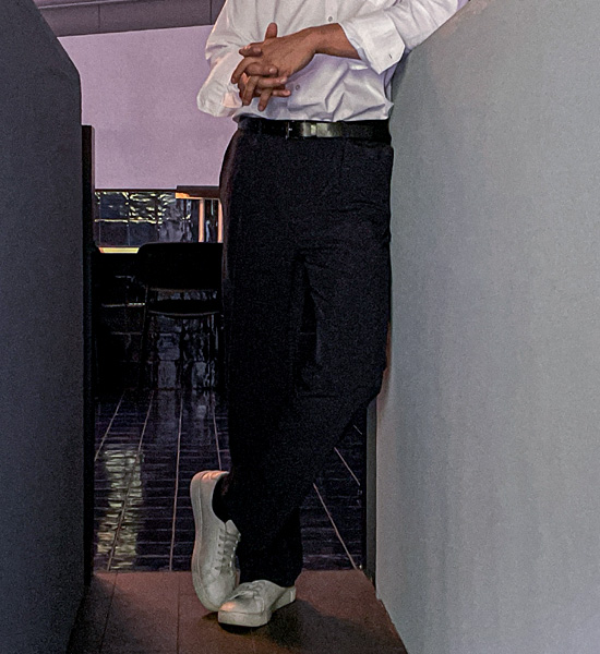 (28-36)<br>포시도니 半宽配合 宽松长裤<br><font color="#fb5ec9"><b>[1+1]</b></font>