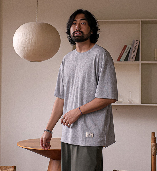 (L-5XL)<BR>다날리 华夫饼 短袖T恤<br><font color="#fb5ec9"><B>[1+1]</B></font>