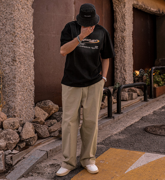 (L-5XL)<BR>노니아스 颜料 短袖T恤 5618
