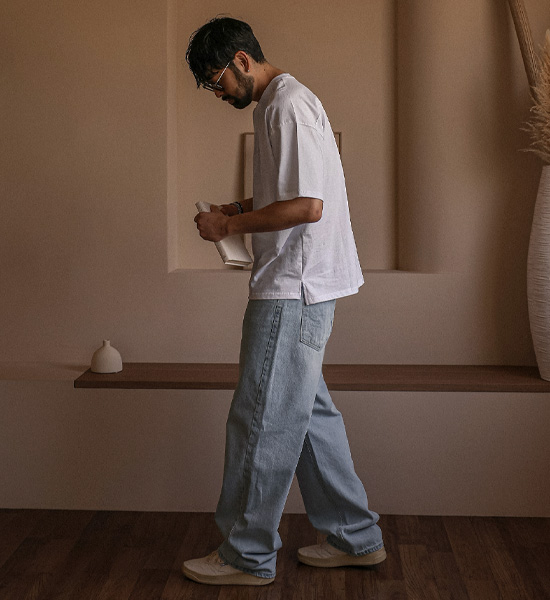 (S-3XL)<br>미라벨 半宽配合 牛仔裤 #13