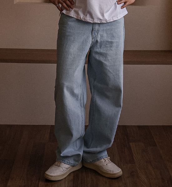 (S-3XL)<br>미라벨 半宽配合 牛仔裤 #13