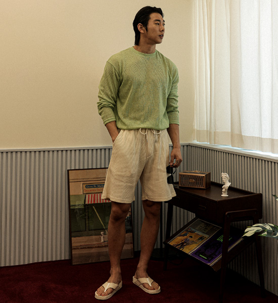 보루소타 针织长袖衬衫