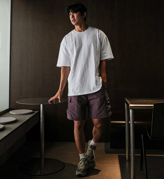 (XL-6XL)<br>필라스퍼 覆盖乳头 剪裁短袖连体衣 <br><font color="#098a09"><B>选择长度 (基础,长款+6cm)</B></font>