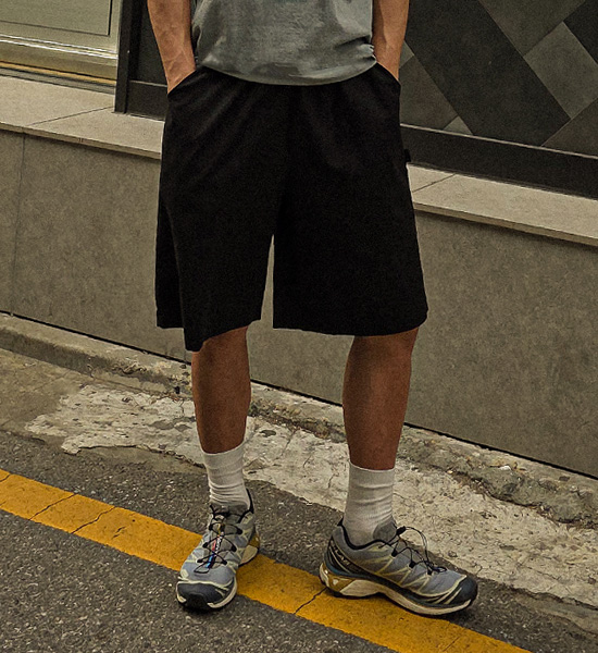(L-5XL)<BR>리베요 百慕大 松紧带短裤