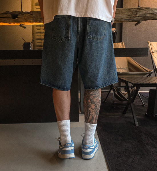 (XL-6XL)<br>투판도 百慕大 后松紧带 牛仔短裤 46