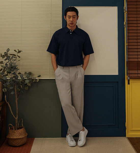 (L-4XL)<BR>나우자스 短袖领衬衫