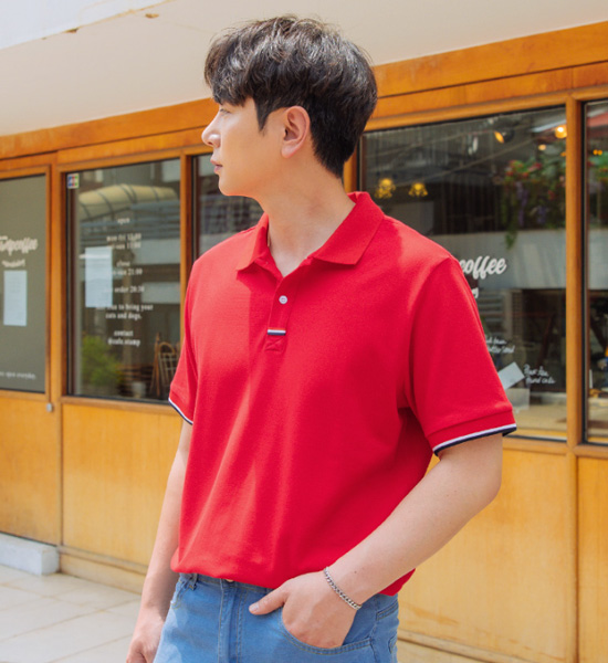 (L-6XL)<br>모닝커피 短袖领衬衫