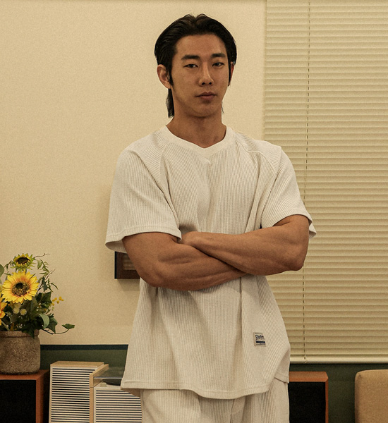 (XL-6XL)<br>바라우타 华夫短袖衬衫 SET002-T
