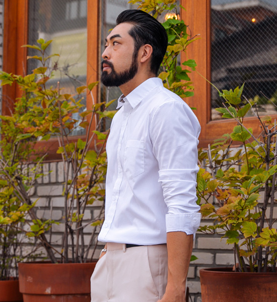 (M-5XL)<br>스탤론 基础衬衫