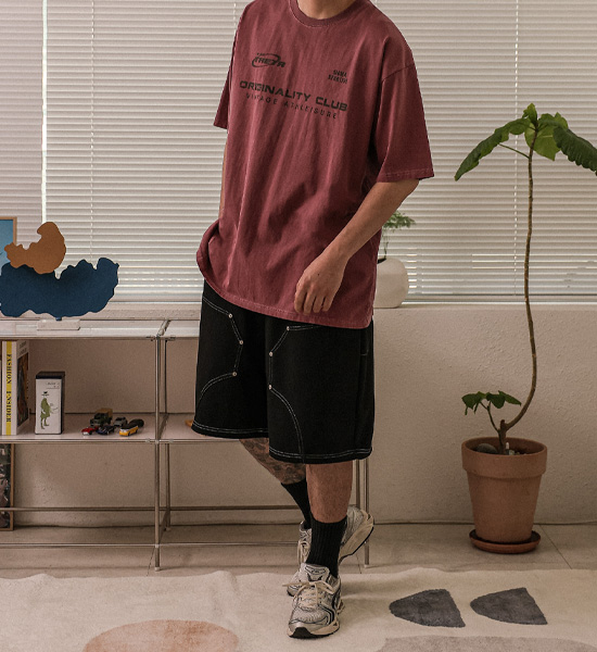 (XL-6XL)<BR>루코부 百慕大 松紧带短裤