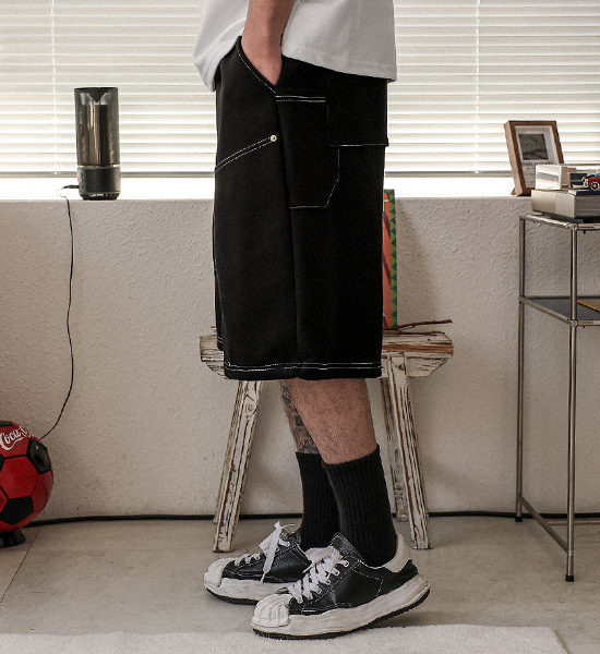 (XL-6XL)<BR>루코부 百慕大 松紧带短裤