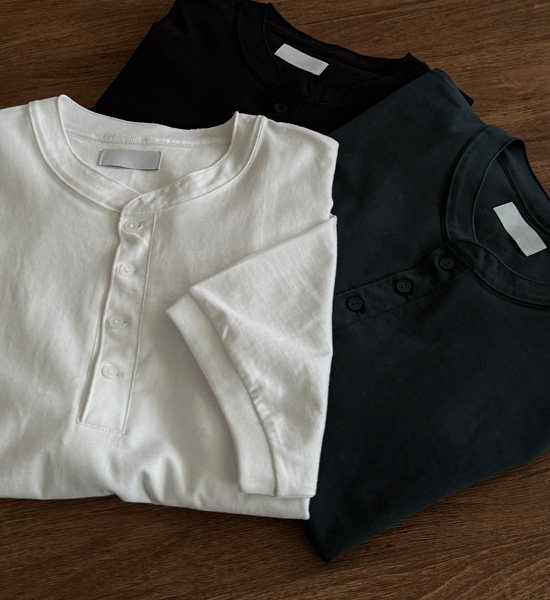 (XL-6XL)<BR>리즈토 亨利颈 短袖T恤