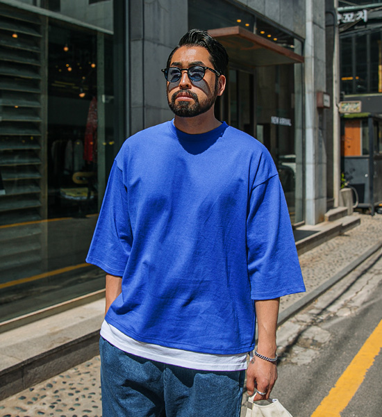 (XL-6XL)<br>럭커 分层 短袖T恤