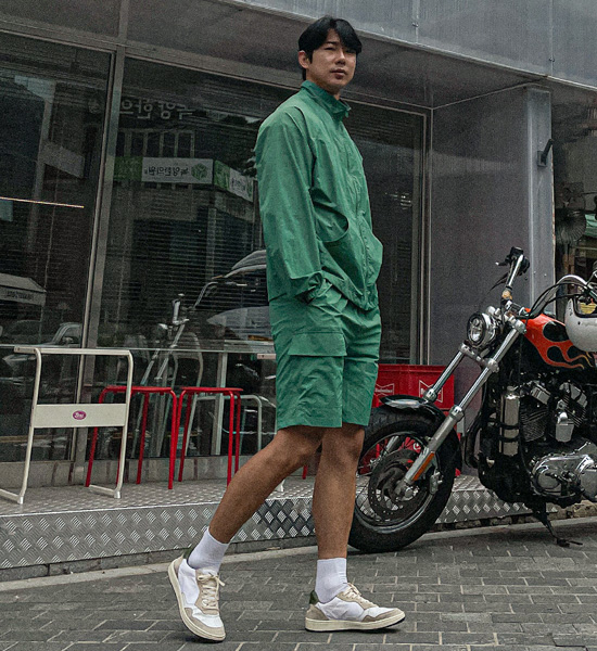 (M-6XL)<BR>코로트 尼龙拉链 82301+스토지 尼龙 货物绑带短裤 82301