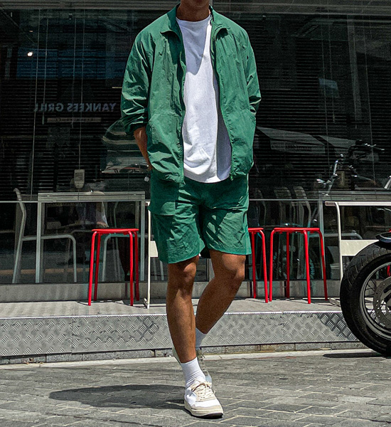 (M-6XL)<BR>코로트 尼龙拉链 82301+스토지 尼龙 货物绑带短裤 82301
