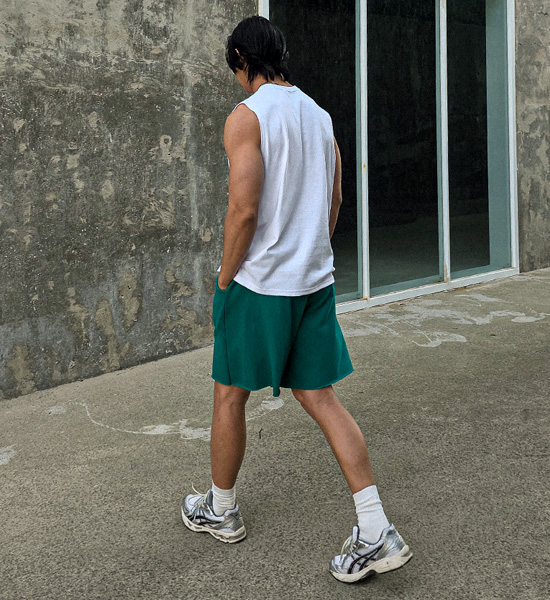 올디핏 松紧带短裤