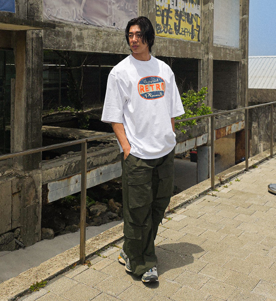 (M-4XL)<BR>루단키 半宽配合 尼龙 货物松紧带裤