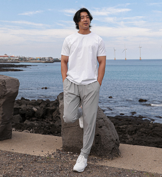 (L-6XL)<BR>치야다 束腿松紧带裤<br><font color="#fb5ec9"><B>[1+1]</B></font>