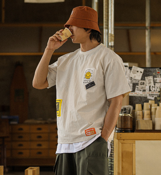 (XL-6XL)<BR>쇼프론 短袖T恤