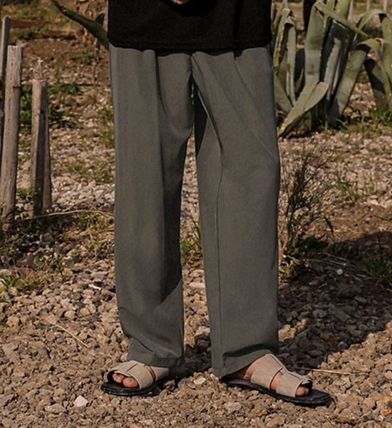 (M-4XL)<br>안드로스 半宽配合 松紧带宽松裤