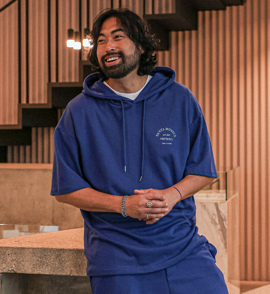 (XL-6XL)<BR>코타비 반팔후드+하파다 松紧带短裤