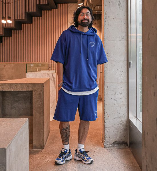 (XL-6XL)<BR>코타비 반팔후드+하파다 松紧带短裤